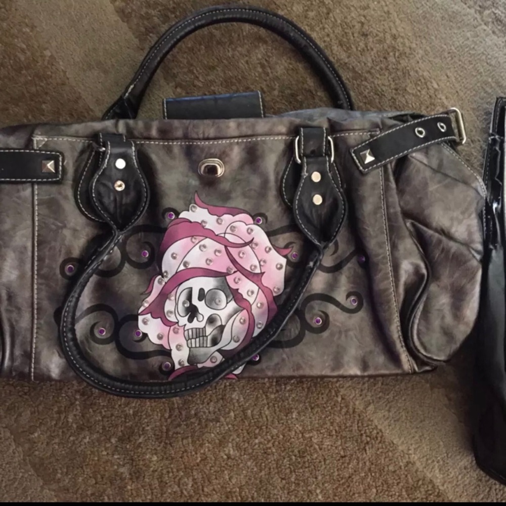 Skull Rose Purse